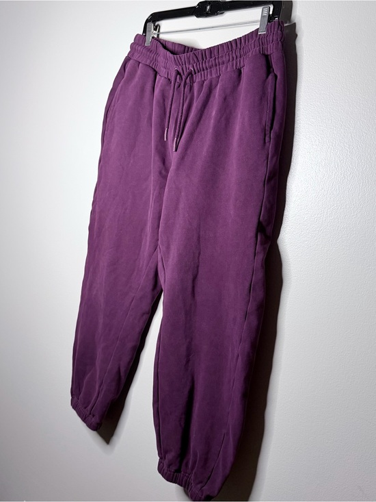 Quince Pants - Women’s Quince Burgundy/Plum Fleece Jogger Pants - Casual Comfort